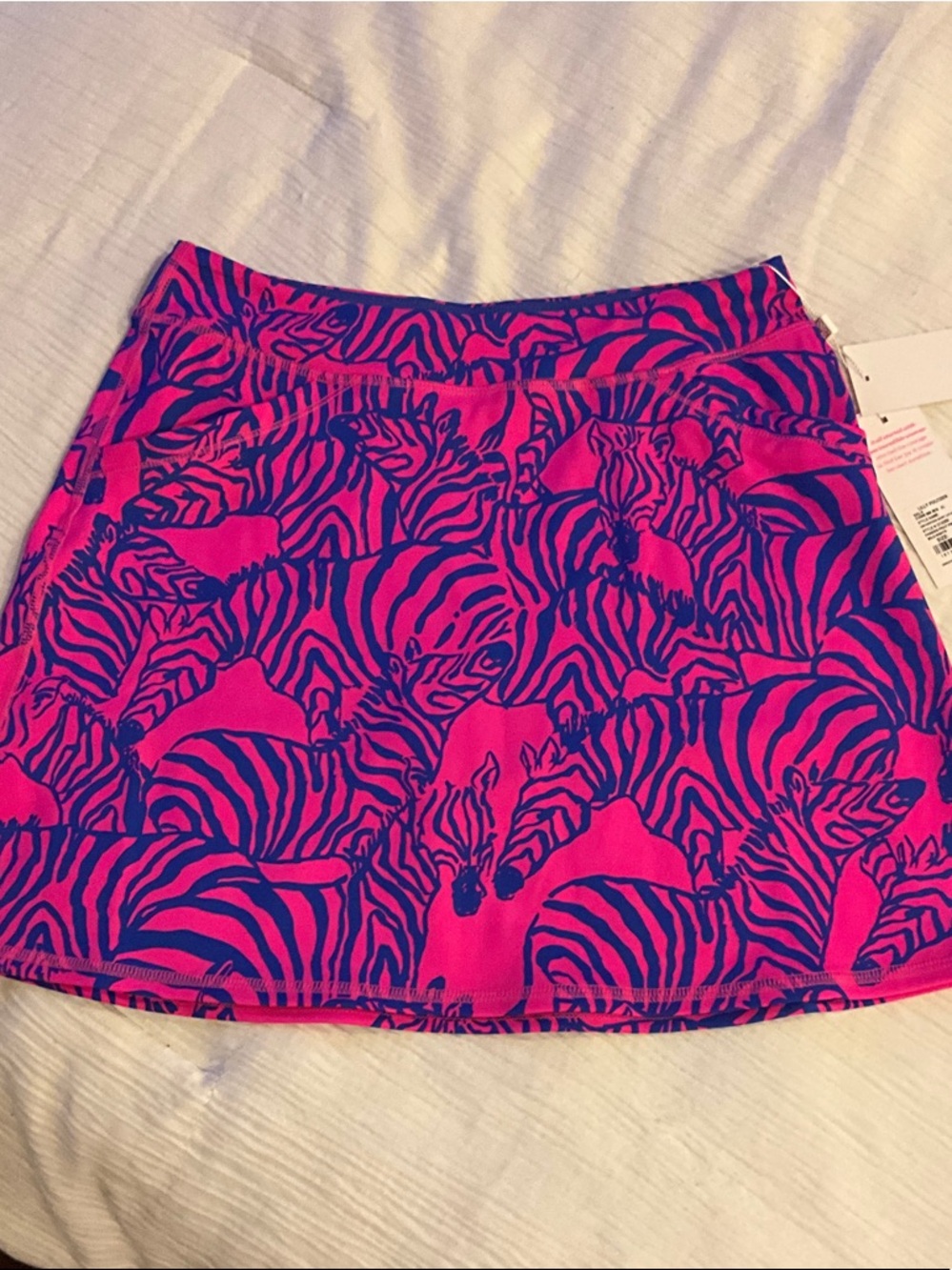 NEW Lilly Pulitzer Pink and Navy Zebra Print Girls' Skort